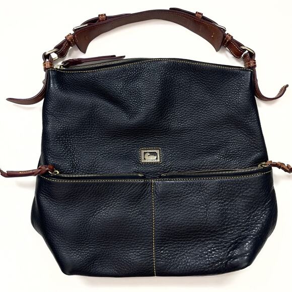 Dooney & Bourke Pebbled Leather Satchel - Picture 4 of 15